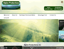 Tablet Screenshot of alpineproductionsinc.com